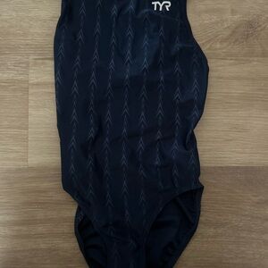 TYR Men's Black Swimwear with Subtle Pattern